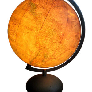 french 1940's glass globus