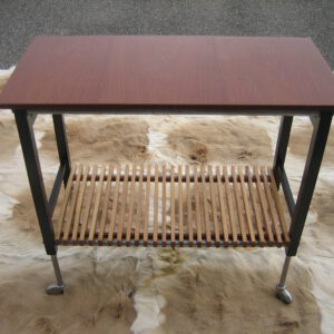 french 1950`s rolling table